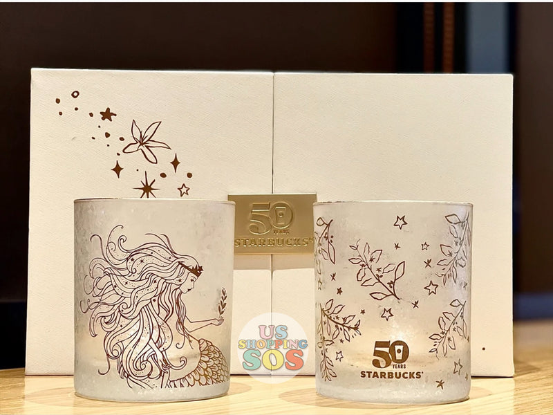 Starbucks China - 50th Anniversary - 1. Glass Cup Set of 2 — USShoppingSOS