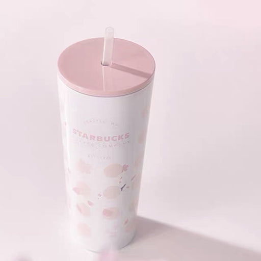 Starbucks China - Sakura 2021 - Cherry Blossom Polka Dot Stainless Steel Cold Cup 473ml