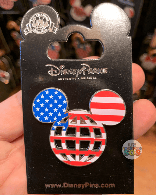 DLR - Mickey Icon Pin - Flag of the United States