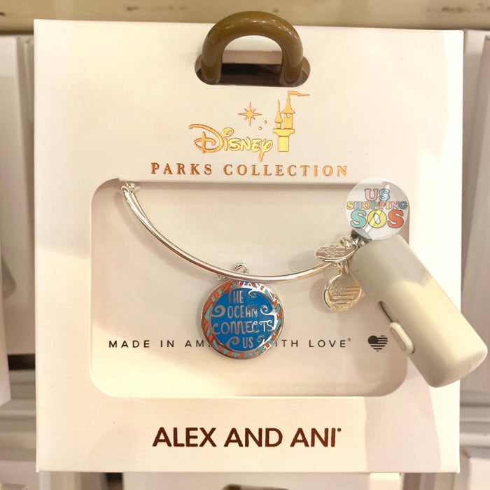 DLR - Alex & Ani Bangle - Double-Side Charm Moana “The Ocean Connects Us”