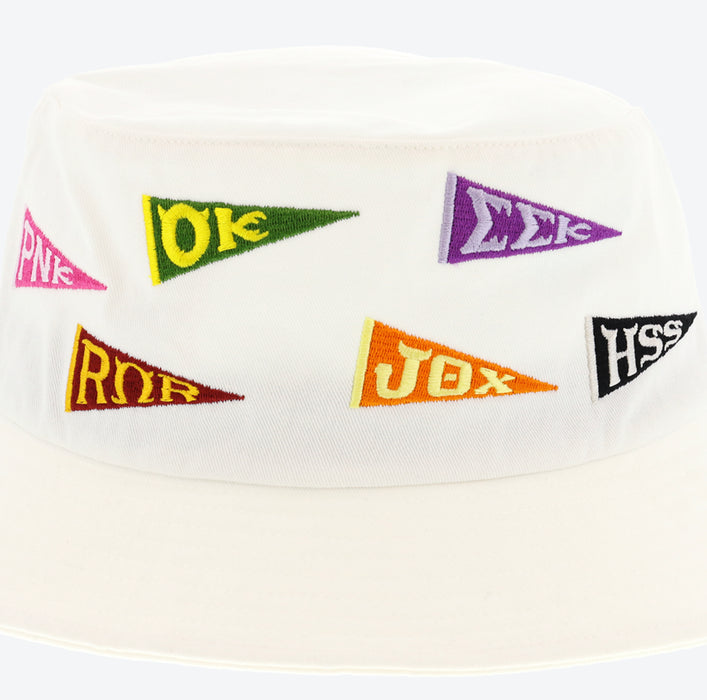 TDR - Monsters University Collection x "MU" Logo Bucket Hat for Adults Color: White