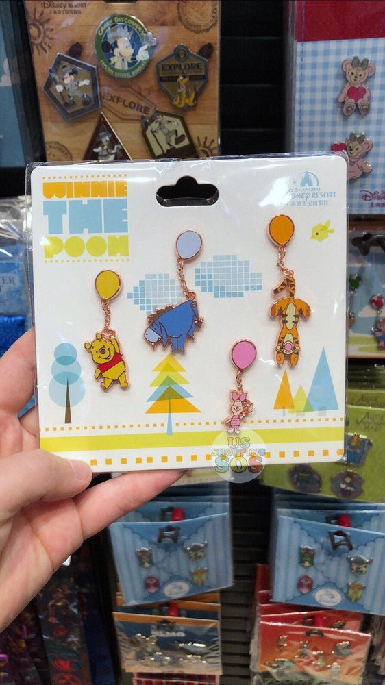 SHDL - Winnie the Pooh & Friends with Balloon x Pins Set