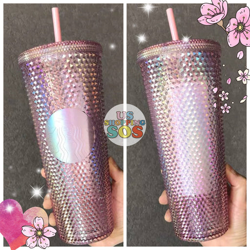 PREORDER Castle Inspired Rose Gold Studded Tumbler w/ Straw Topper