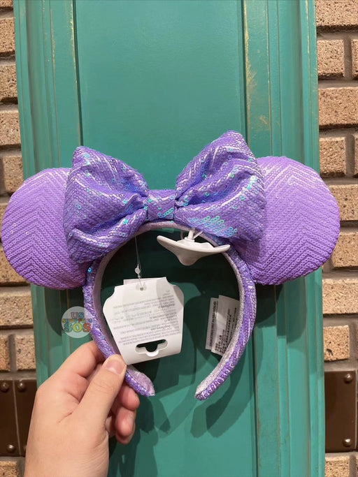 SHDL - Minnie Mouse Purple Sequin Ear Headband
