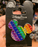 DLR - Mickey Icon Pin - Rainbow Rhinestone