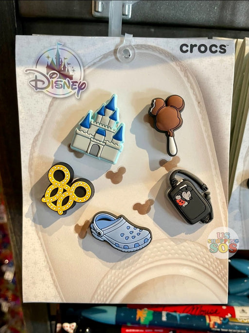 WDW 50th Anniversary Crocs Jibbitz Charms Mickey Minnie Walt Disney World