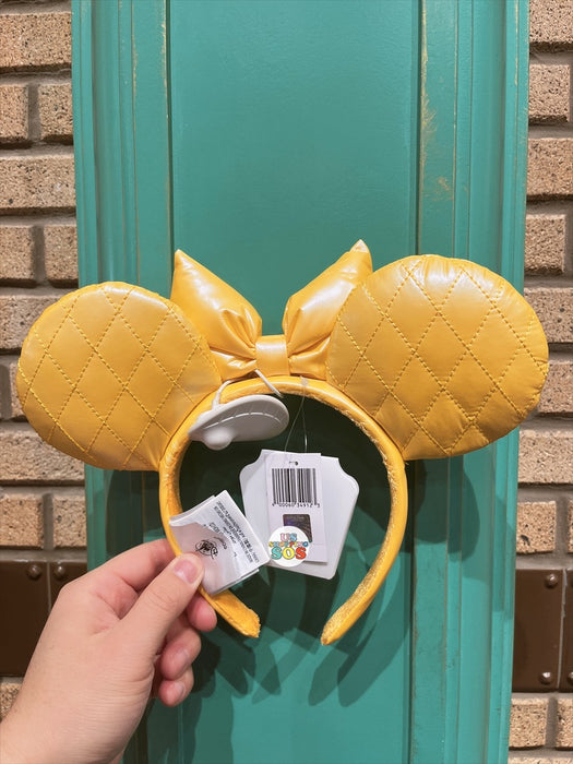 SHDL - Minnie Mouse Yellow Leather Ear Headband
