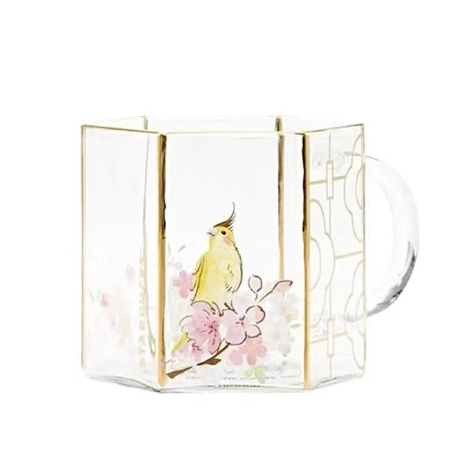 Starbucks China - Cherry Blossom 2022 - 17. Birdy Sakura Viewing Glass 414ml