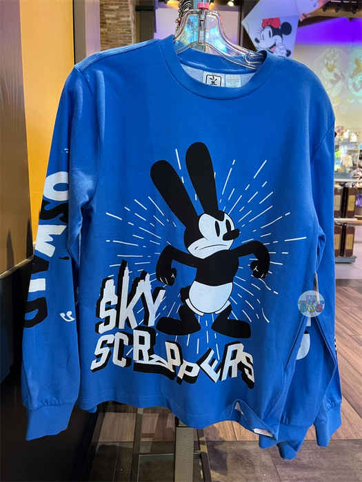 DLR - 100 years of Wonder - Oswald Sky Scrappers Blue Pullover (Adult)