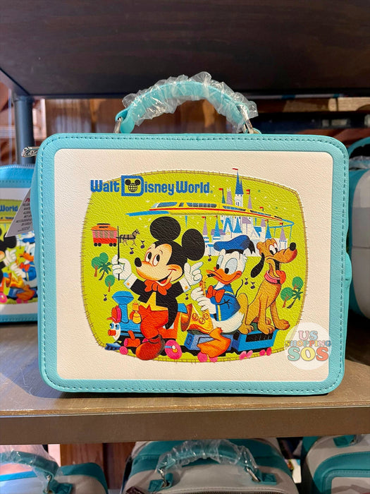 WDW - Walt Disney World 50 Vault - Loungefly Mickey & Friends/Country Bear Jamboree Retro Lunch Box Crossbody Bag