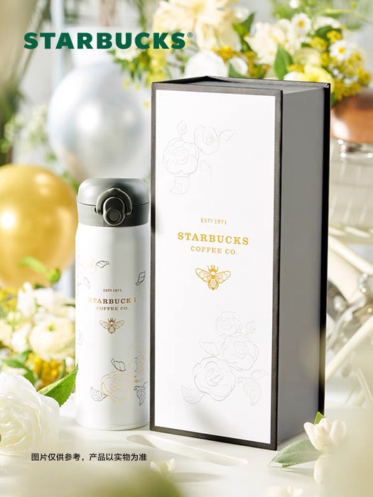 Starbucks China - Camellia 2022 - 5. Thermos Stainless Steel Bottle 500ml