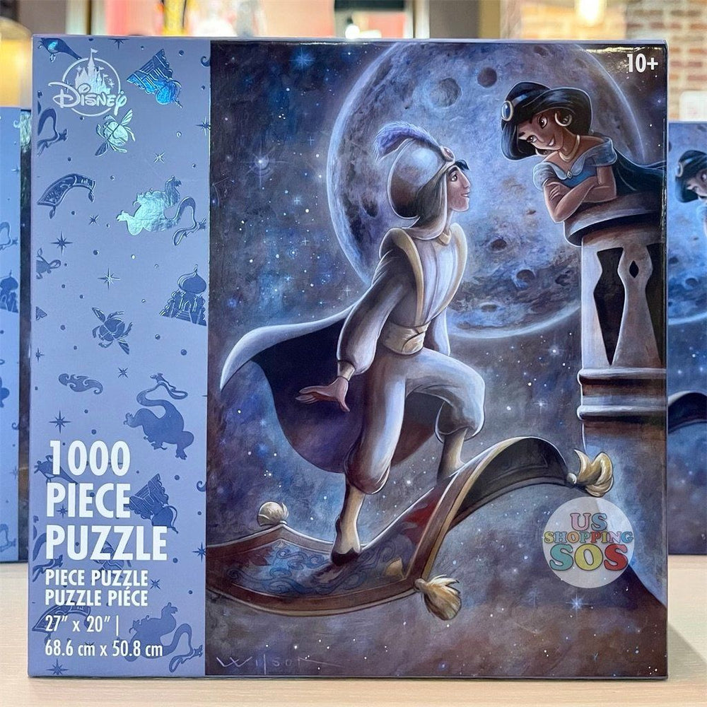 Disney Parks Aladdin and Jasmine with Moon 1000 pcs Puzzle New with Box 