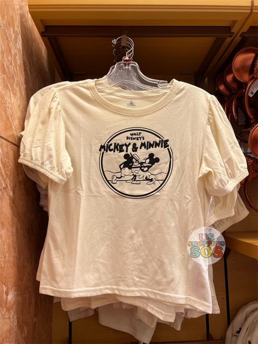 DLR/WDW - Original Walt Disney’s Mickey & Minnie White T-shirt