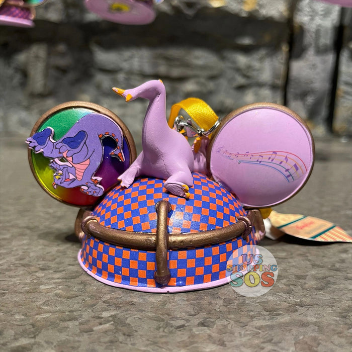 WDW - Ear Hat Hand Printed Ornament - Figment Imagination Institute