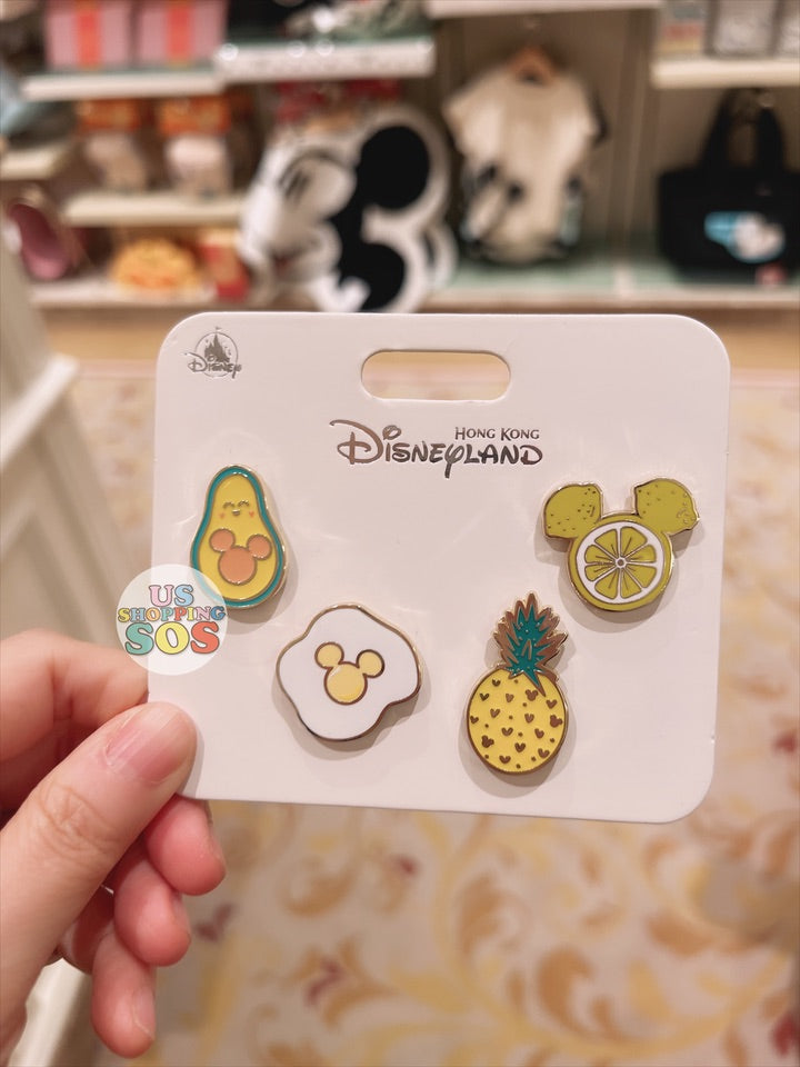 HKDL - Mickey Mouse ‘Food Theme!’ Pins Set