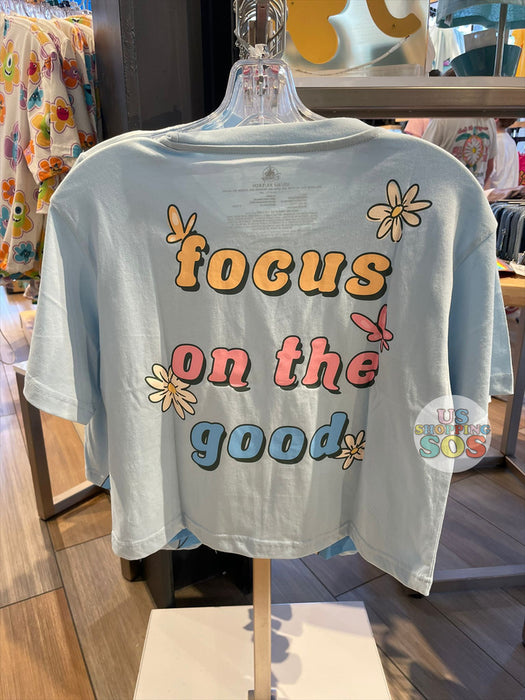 DLR/WDW - Alice in Wonderland “focus on the good” Oversize Cropped T-Shirt (Adult)
