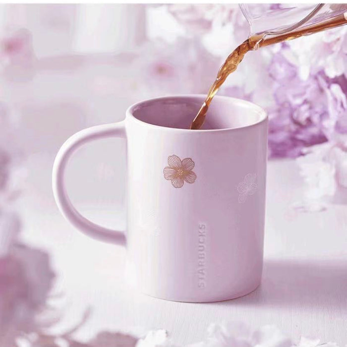 Starbucks China - Cherry Blossom 2022 - 38. Golden Sakura Ceramic Mug 380ml