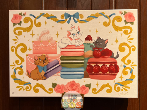 DLR - Disney Art - Kitten Dessert Party by Ann Shen