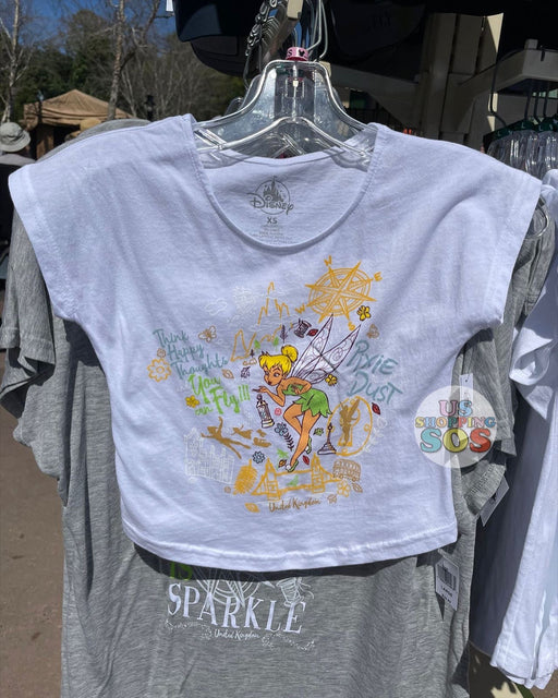 WDW - Epcot World Showcase United Kingdom - Tinker Bell “Think Happy Thoughts You Can Fly” White T-shirt (Youth)