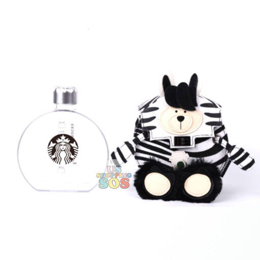 Starbucks China - Summer Safari - Zebra Bearista Bag & Water Bottle 444ml