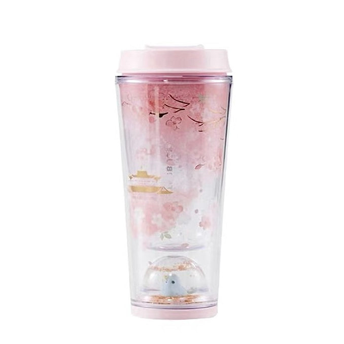 Starbucks Strawberry Straw Cup w/ Sakura Topper Water Bottle Limited  Edition