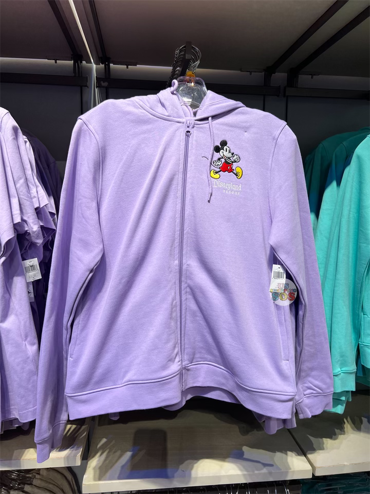 DLR - Classic Mickey “Disneyland Resort” Lavender Hoodie Zip