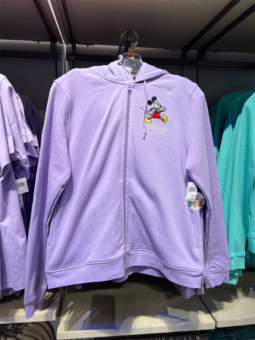 DLR - Classic Mickey “Disneyland Resort” Lavender Hoodie Zip Jacket (Adult)