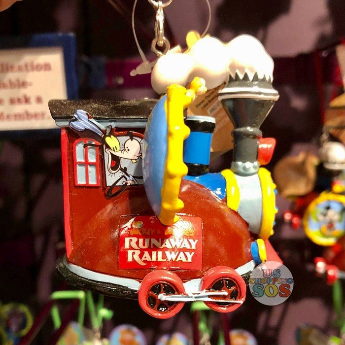 WDW/DLR - Ear Hat Hand Printed Ornament - Mickey & Minnie Runaway Railway