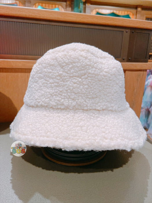 SHDL - Mickey Mouse White Color Fluffy Bucket Hat For Adults