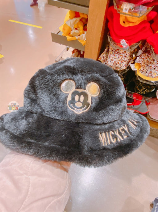 SHDL - Fluffy Mickey Mouse Bucket Hat for Adults (Gold)
