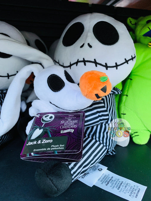 DLR - The Nightmare Before Christmas Plush Toy - Jack Skellington & Zero