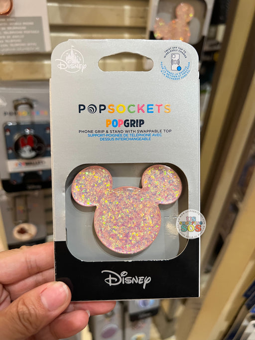 DLR - PopSockets PopGrip Mickey Icon Glitter Piglet Pink