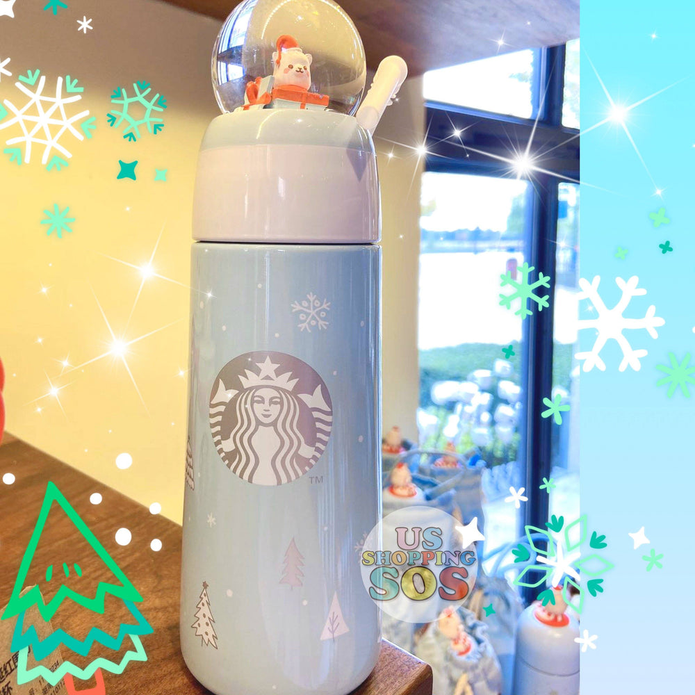 Starbucks China - Christmas Wave - 355ml Alpaca Snow Globe Stainless Steel Sipper
