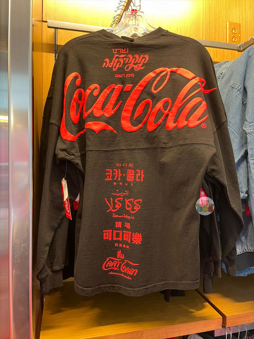 WDW - Spirit Jersey x Coca Cola - Global Coca Cola Languages in Black  (Adult)