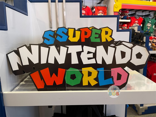 Universal Studios - Super Nintendo World - Logo Wooden Sign