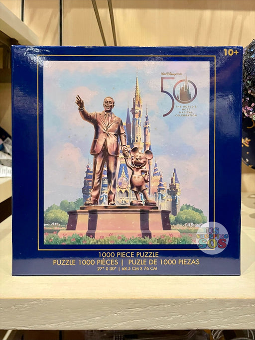 WDW - Magic Kingdom 50th Anniversary Castle - Partners and Cinderella Castle 1000-Pc Puzzle