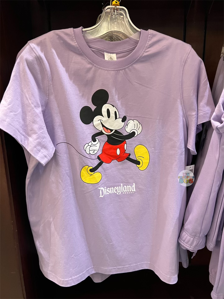 DLR Classic Mickey Disneyland Resort Lavender Graphic T shirt Adult