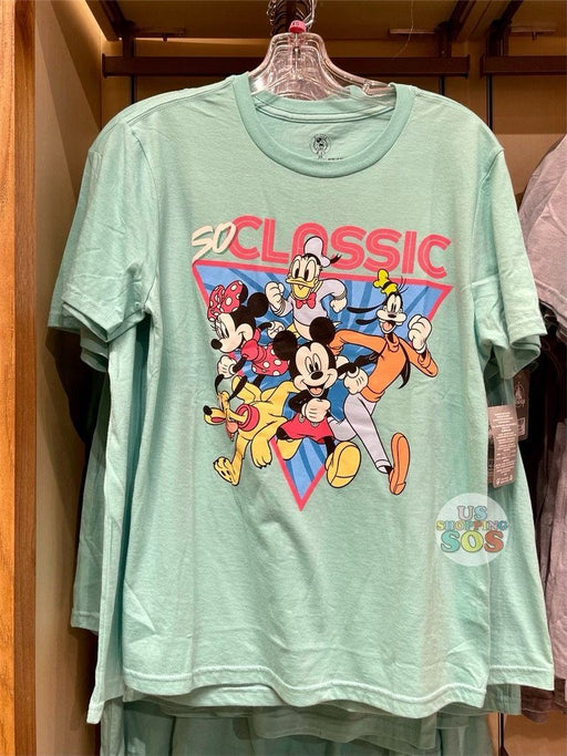 DLR - Mickey & Co Graphic T-shirt - Mickey & Friends So Classic Mint (Adult)