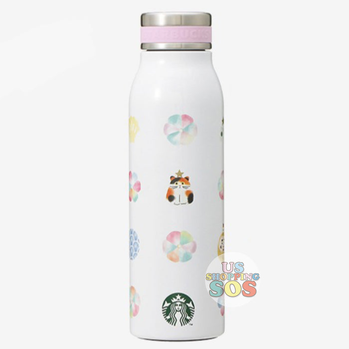 Starbucks Japan - New Year 2022 - 8. Stainless Bottle JAPAN White 444ml