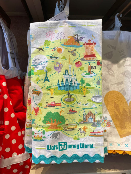 WDW - Disney Kitchen Towel - Walt Disney World Map