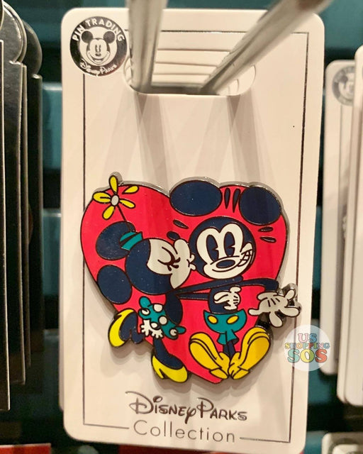 DLR - Mickey & Minnie Pin - Sweetheart Kiss