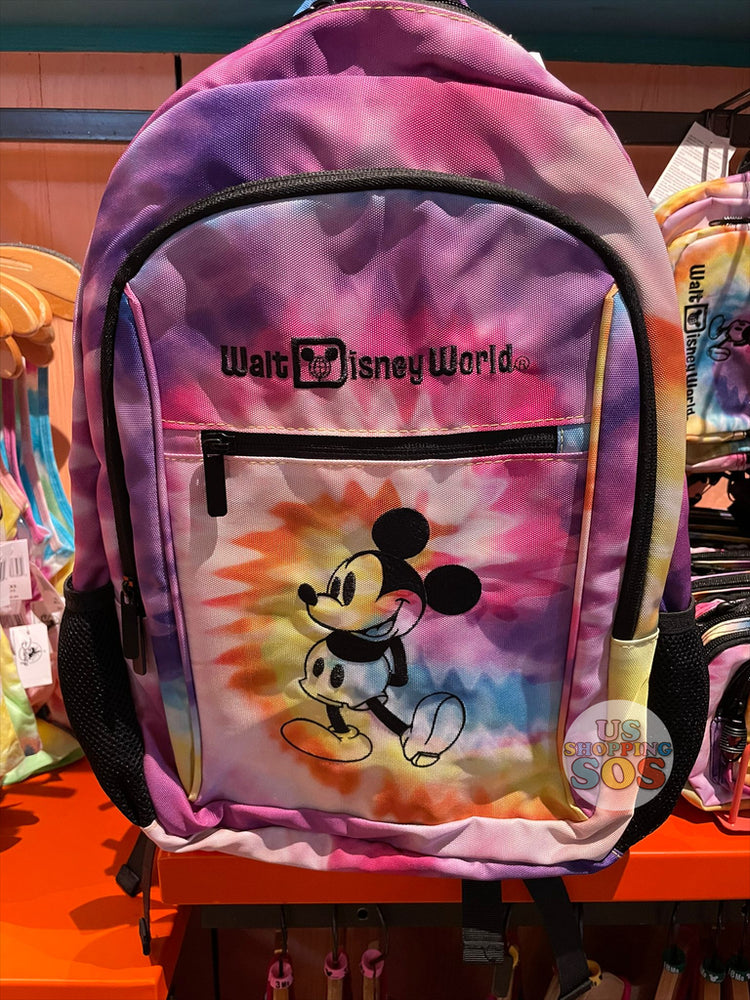 WDW - Mickey "Walt Disney World" Rainbow Tie-Dye Backpack