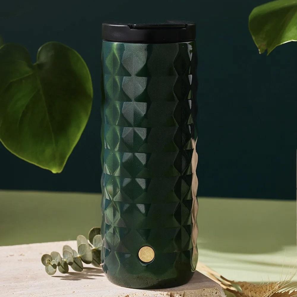 Starbucks China - Eco Green - 5. Diamond Stainless Steel Water Bottle 384ml