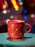 Starbucks China - Christmas 2021 - 75. Christmas Red Gold Rivet Mug with Coaster 380ml