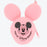 TDR - Mickey Mouse Balloon Silicon Coin Pouch & Keychain (Color: Pink)