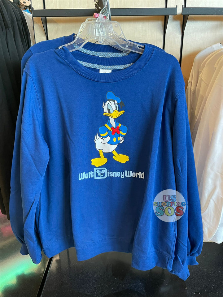 WDW - "Walt Disney World" Classic Fashion Pullover - Donald Duck Blue (Adult)