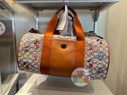 WDW - Coach Disney Parks Mickey & Friends Signature Jacquard Duffle Bag