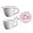 Starbucks China - Valentine 2020 - Love & Peace 3-D Flowers Mug & Lid (355ml)