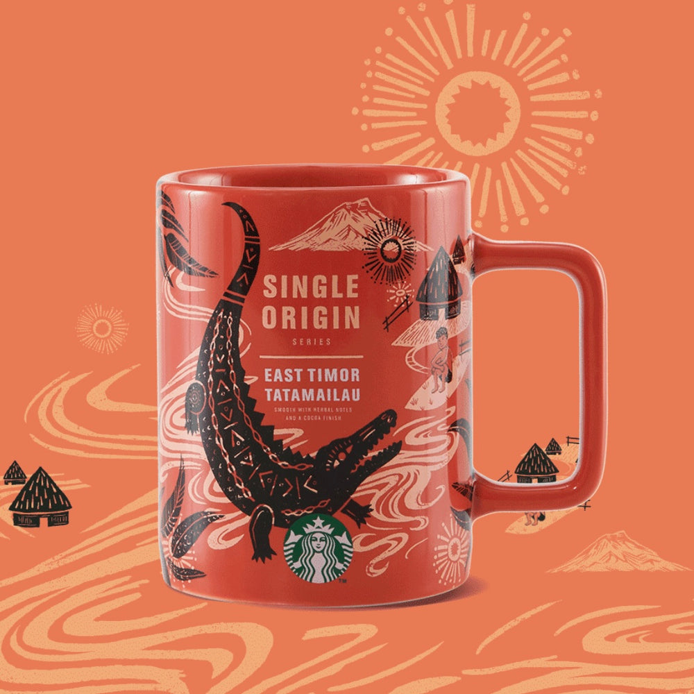 Starbucks China - Single Origin Series - 4. East Timor Tatamailau Ceramic Mug 384ml