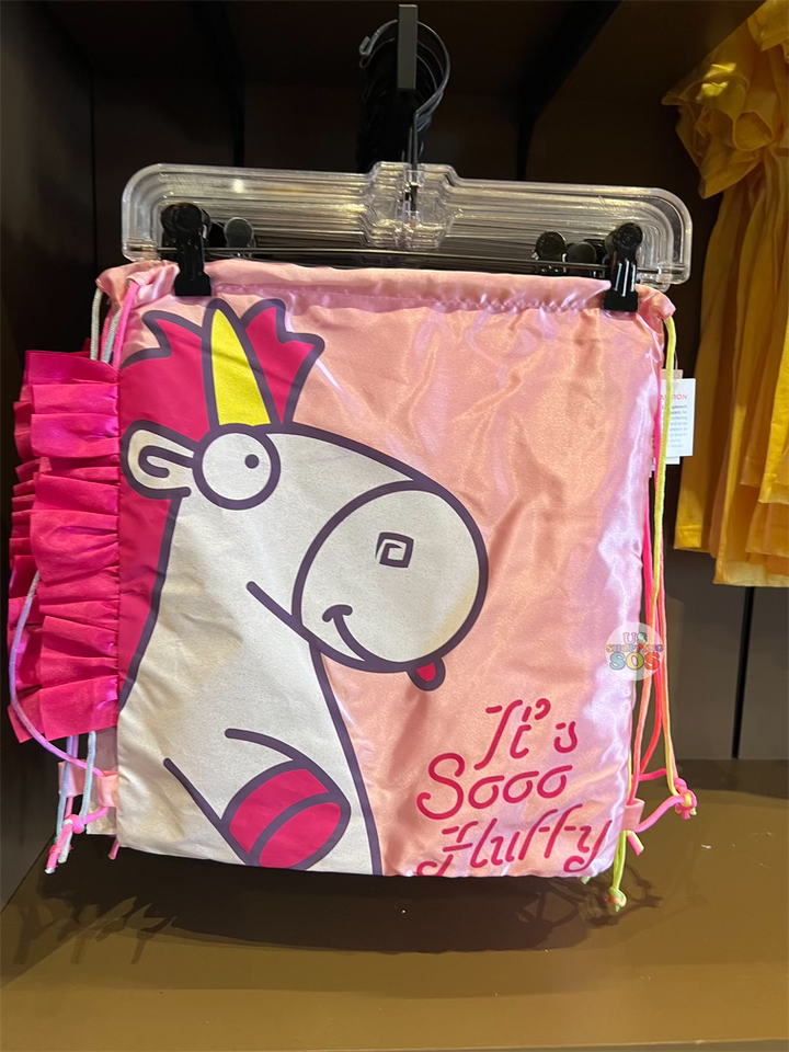 Universal Studios - Despicable Me Minions - Fluffy Unicorn Drawstring Backpack